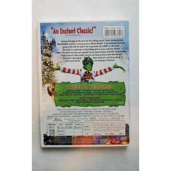 Dr. Seuss How The Grinch: Stole Christmas - DVD 2001 Collectors Edition - Picture 5 of 6